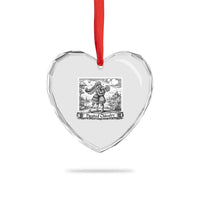 Heated Chivalry Medieval Knights Kissing LGBT Pride Heart Crystal Glass Ornament