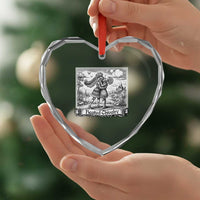 Heated Chivalry Medieval Knights Kissing LGBT Pride Heart Crystal Glass Ornament