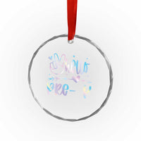 Hello Pre-k Crystal Glass Ornament Back To School Cute Tie Dye - Wonder Print Shop
