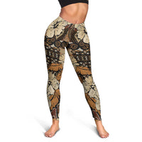 Hibiscus Mix African Pattern Leggings - Wonder Print Shop