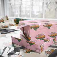 Hill Country Strong Wrapping Paper Roll Texas Pride for Resilient Texans Retro - Wonder Print Shop
