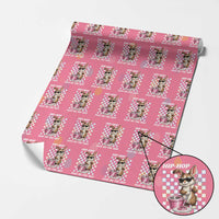 Hip Hop Easter Bunny Cleaning Pun Wrapping Paper Roll Funny Rabbit with Mop