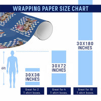 Hip Hop Easter Bunny Cleaning Pun Wrapping Paper Roll Funny Rabbit with Mop