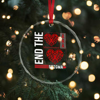 HIV Awareness End The Stigma Crystal Glass Ornament World AIDS Day Gift TS12