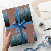 Hoa Hoa Hoa Wrapping Paper Roll Twilight Lover Pine Forest Cozy - Wonder Print Shop