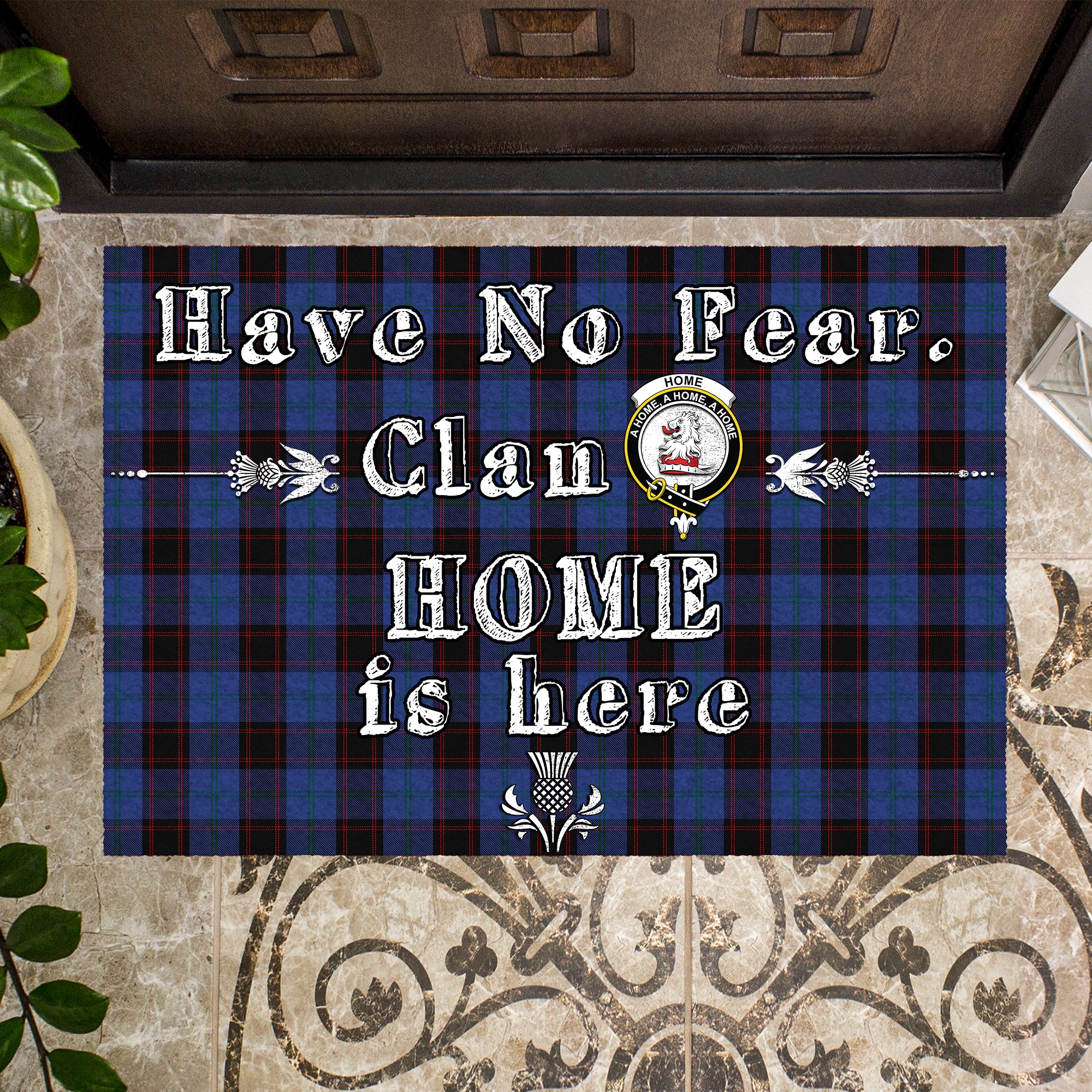 home-hume-clan-tartan-door-mat-family-crest-have-no-fear-tartan-door-mat