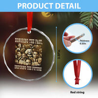 Honoring The Past Inspiring The Future Crystal Glass Ornament Black History Month - Wonder Print Shop
