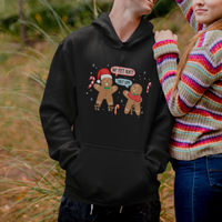 Shut Up Gingerbread Just Broken Feet Naught Christmas Hoodie - Wonder Print Shop