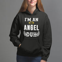 Christmas Hoodie I'm An Angel Duh Lazy - Wonder Print Shop