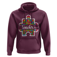 Autism Awareness Hoodie Special Teacher Teach Accept Understand Love - Wonder Print Shop