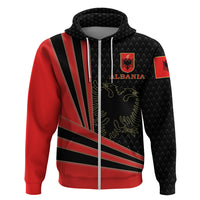 Albania Zip Up Hoodie Albania Flag - Wonder Print Shop