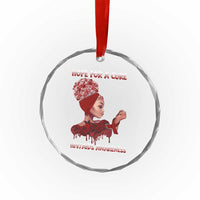 Hope For A Cure HIV Awareness Crystal Glass Ornament Support Squad Gift TS12