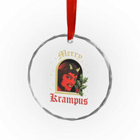 Horror Christmas Female Krampus Crystal Glass Ornament TS09