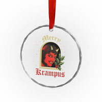 Horror Christmas Female Krampus Crystal Glass Ornament TS09