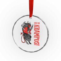 Horror Christmas Gruss Vom Krampus Crystal Glass Ornament TS09