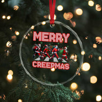 Horror Xmas Crystal Glass Ornament Merry Creepmas Horror Characters TS09