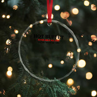 Hot Buffet Available All Day Crystal Glass Ornament Funny Cooking Food - Wonder Print Shop