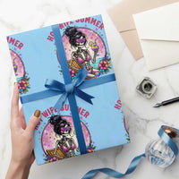 Hot Wife Summer Wrapping Paper Roll Funny Newlywed Skeleton