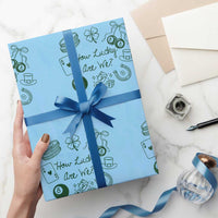 How Lucky Are We Wrapping Paper Roll Irish Shamrock Horseshoe St Patricks Day