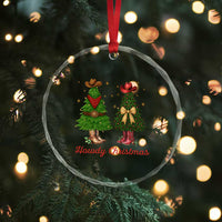 Howdy Christmas Crystal Glass Ornament Cowboy Western Country Xmas TS14