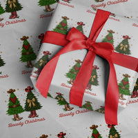 Howdy Christmas Wrapping Paper Roll Cowboy Western Country Xmas - Wonder Print Shop