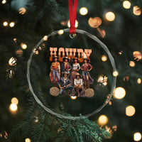 Howdy Melanin Cowgirl Crystal Glass Ornament Black History Western Rodeo Texas TS02
