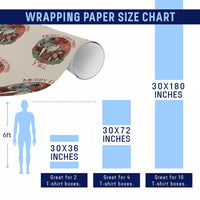 Howdy Santa Merry Christmas Y'all Wrapping Paper Roll Funny Western Holiday Gift - Wonder Print Shop