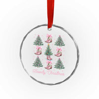 Howdy Xmas Crystal Glass Ornament Coquette Christmas Tree Cowgirl TS09