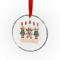 Howdy Xmas Crystal Glass Ornament Cowboy Cactus Xmas Tree TS09