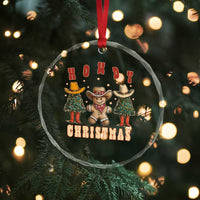 Howdy Xmas Crystal Glass Ornament Cowboy Cactus Xmas Tree TS09