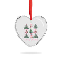 Howdy Xmas Heart Crystal Glass Ornament Coquette Christmas Tree Cowgirl - Wonder Print Shop