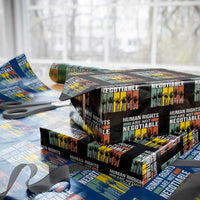 Human Rights Wrapping Paper Roll Are Not Negotiable Retro Equality Statement - Wonder Print Shop