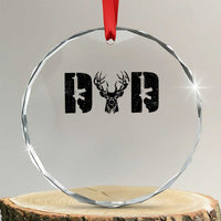 Hunting Dad Crystal Glass Ornament Fathers Day Gun Lovers Hunter Dad TS10