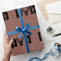 Hunting Dad Wrapping Paper Roll Fathers Day Gun Lovers Hunter Dad - Wonder Print Shop