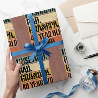 Husband Dad Grandpa 40 Year Old Legend Wrapping Paper Roll Funny 40th Birthday Fathers Day
