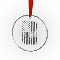 Husband Daddy Welder Hero Crystal Glass Ornament Patriotic Welding American Flag Graphic
