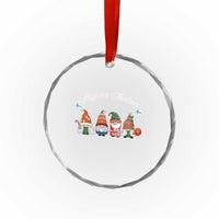 Hyvaa Joulua Crystal Glass Ornament Finland Christmas Gnome Korsnäs Sweater TS11