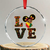 I Am Black Child Crystal Glass Ornament LOVE Black History Month Strong African American Pride TS02
