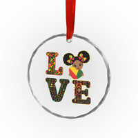 I Am Black Child Crystal Glass Ornament LOVE Black History Month Strong African American Pride TS02