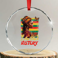 I Am Black History Crystal Glass Ornament African American Pride Woman TS02
