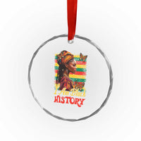I Am Black History Crystal Glass Ornament African American Pride Woman TS02