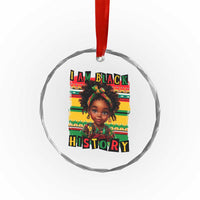 I Am Black History Crystal Glass Ornament Month Black Melanin Kids Girls TS02