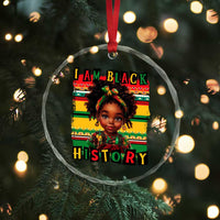 I Am Black History Crystal Glass Ornament Month Black Melanin Kids Girls - Wonder Print Shop