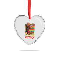 I Am Black History Heart Crystal Glass Ornament African American Pride Woman - Wonder Print Shop