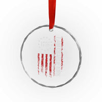 I Am Charlie Kirk Crystal Glass Ornament Freedom Vintage Old American Flag Patriotic 1776 TS10