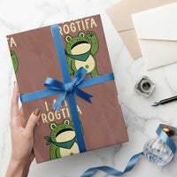 I Am Frogtifa Wrapping Paper Roll Frog Resist Antifascist with Raised Fist Bandana - Wonder Print Shop