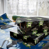 I Am Frogtifa Wrapping Paper Roll Frog Resist Antifascist with Raised Fist Bandana - Wonder Print Shop