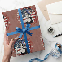 I Am Not The Veterans Wife I Am The Veteran Wrapping Paper Roll Female Veteran - Wonder Print Shop