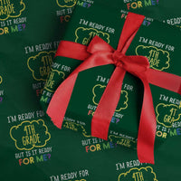 I am Ready for 4th Grade Wrapping Paper Roll Funny Fourth Grade Back to School Kids Gift