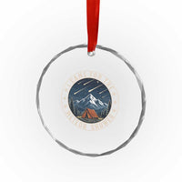 I Came For The Meteor Shower Crystal Glass Ornament Funny Astronomy Camping